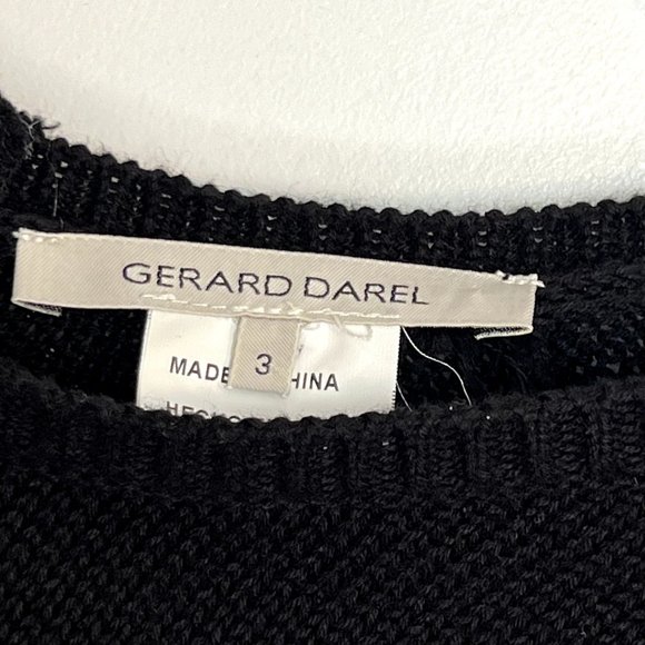 Gerard Darel Cotton Zippered Back Sweater Size M/L (3) - Picture 4 of 7